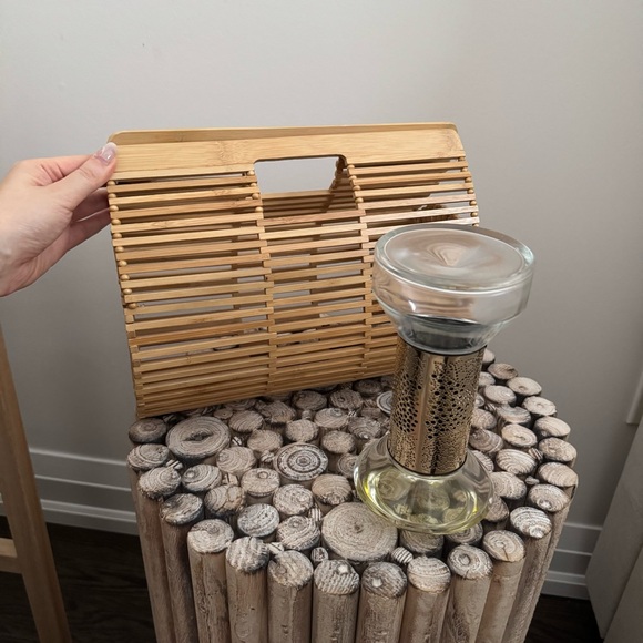 Aritzia Tan Clutch with Sculptural Design - Picture 7 of 7